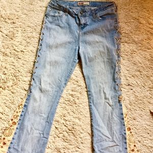 Sparkly Light Blue Mudd Jeans